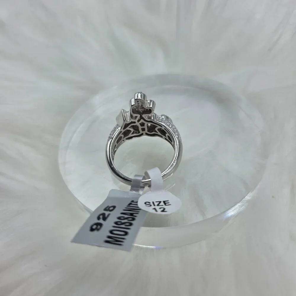 Allah Ring - 4ct Solid 925 Sterling Silver Iced out VVS D Moissanite Size 12